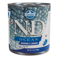 KONZERVA N&D DOG OCEAN HERRING & SHRIMPS 285g