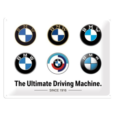 Plechová cedule BMW - Logo Evolution, (40 x 30 cm) POSTERSHOP