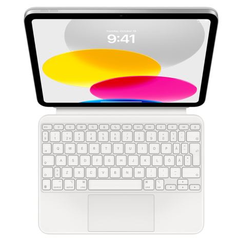 Apple Magic Keyboard Folio pro iPad 10.9" (10. gen) - A2695 (SWE) - Bílá třídy Rozbaleno V-8932-