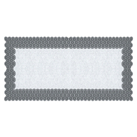 Žakárový ubrus - běhoun ARLEY různé rozměry šedá MyBestHome Rozměr: 120x160 cm MyBestHome PRO