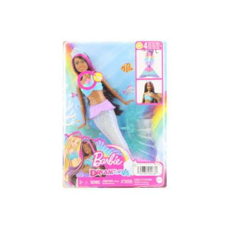 Barbie Blikající mořská panna brunetka