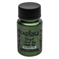 Metalická akrylová barva Cadence Dora Metalic - zelená / 50 ml