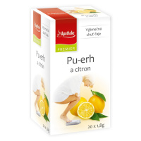 Apotheke Pu-erh a citron čaj nálevové sáčky 20x1,8 g