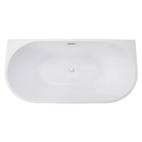 Volně stojící vana ke zdi Vica 170/80 + sifon click-clack  s obdélníkovým přepadem slim v proved BESCO