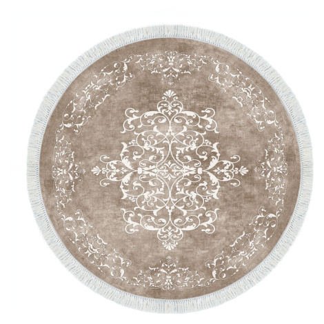 Conceptum Hypnose Kulatý koberec Tapis 180 cm béžový