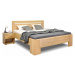 Vysoká pevná dřevěná postel MAGNUS, masiv buk