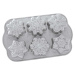 Forma na 6 mini bábovek ve stříbrné barvě Nordic Ware Snowflakes, 700 ml