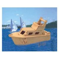 Dřevěné 3D puzzle - dřevěná skládačka - loď - Jachta P041