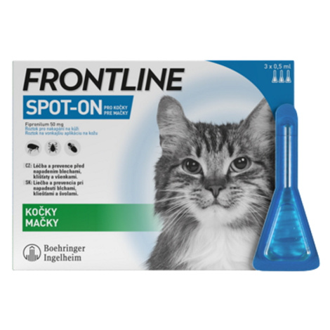 FRONTLINE Spot-on pro kočky 0,5 ml 3 pipety