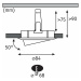 PAULMANN Vestavné svítidlo LED Nova kruhové 1x6,5W GU10 kov kartáčovaný výklopné 3-krokové-stmív