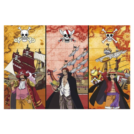 Plakát, Obraz - One Piece - Captains & Boats, (91.5 x 61 cm) GB Eye