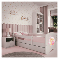 Kocot kids Dětská postel Babydreams medvídek s motýlky bílá, varianta
