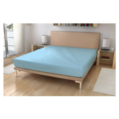 Polášek Holešov Jersey prostěradlo č.21 sv. modrá LYCRA, 90x200 cm, Modrá cm