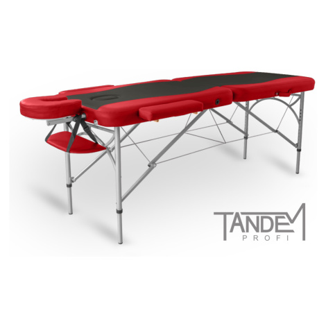 Skládací masážní stůl TANDEM Profi A2D Duo Barva: černo-červená