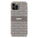 Zadní kryt DKNY PC/TPU Repeat Pattern Tonal Stripe Magsafe pro Apple iPhone 12/12 Pro, béžová