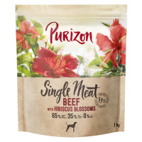 Purizon Single Meat hovězí s květy ibišku - 1 kg