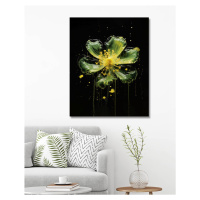 Obrazy na stěnu - Abstrakt - žlutý květ Rozměr: 80x100 cm, Rámování: bez rámu a bez vypnutí plát