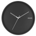 Černé nástěnné hodiny Karlsson Hue, ø 40 cm