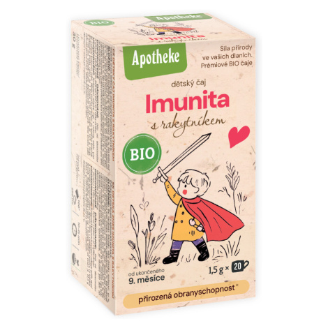 Apotheke BIO Dětský čaj Imunita s rakytníkem 20x1,5 g