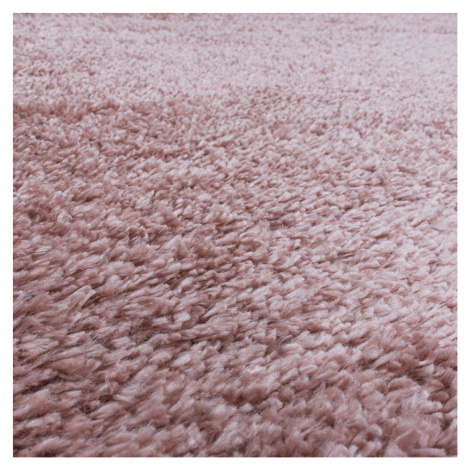 Kusový koberec Fluffy Shaggy 3500 rose kruh 120x120 cm Ayyildiz