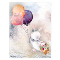 Obraz pro děti - Zajíček s balony