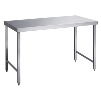 Dílenský stůl z ušlechtilé oceli, pracovní výška 850 mm, š x h 1600 x 700 mm, bez odkládací poli