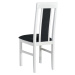 Jídelní židle NILA 2 bílá/tmavě šedá
