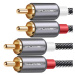 Cinch kabel 2x Rca 2RCA 2m Shudder Premium Oplot Kompresní