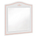 Široká komoda se zrcadlem betty - bílá/růžová
