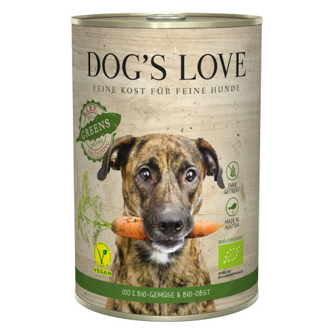 Dog's Love Bio Gartenernte Vegan se zeleninou a ovocem 6 × 400 g