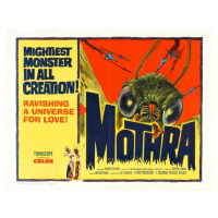 Ilustrace Mothra 1962 02, 40 × 30 cm