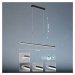 FISCHER & HONSEL Vitan LED závěsné svítidlo, pískově černá, délka 115 cm, 2 světla, CCT