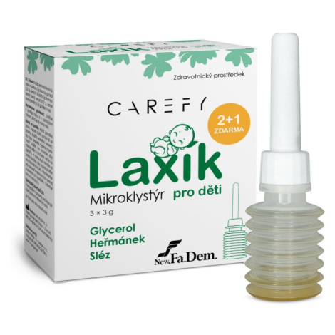 CAREFY Laxík mikroklystýr pro děti 3x3 g