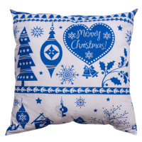 Dekorační polštářek Vánoce modré 40 x 40 cm