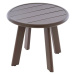 Garthen D70690 Kulatý hliníkový stolek, tmavě hnědý