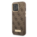 Guess GUHMP14LU4GPRW hard silikonové pouzdro iPhone 14 PRO 6.1" brown 4G Logo Plate MagSafe