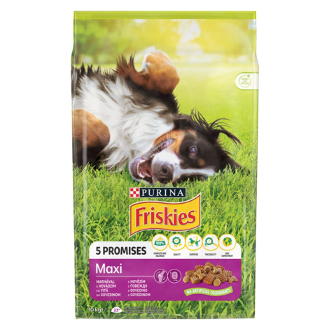 Friskies Maxi granule pro psy - s hovězím 10 kg