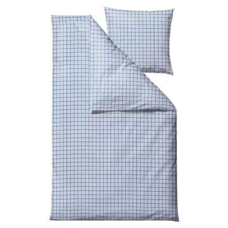 Světle modré povlečení na jednolůžko z bavlny Renforcé 140x200 cm Vista – Södahl