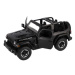 TEDDIES Auto RC Jeep Wrangler Rubicon černý plast 29cm 2,4GHz na dálk. ovl. na baterie