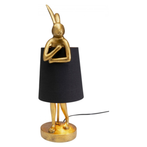 KARE Design Stolní lampa Animal Rabbit zlatá/černá 50cm
