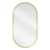 MEXEN Loft zrcadlo 75 x 40 cm, zlatý rám 9851-075-040-000-50
