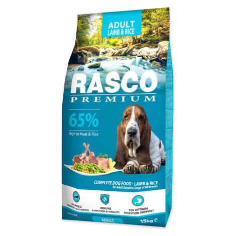 Rasco Premium Adult Jehně s rýží granule 15 kg