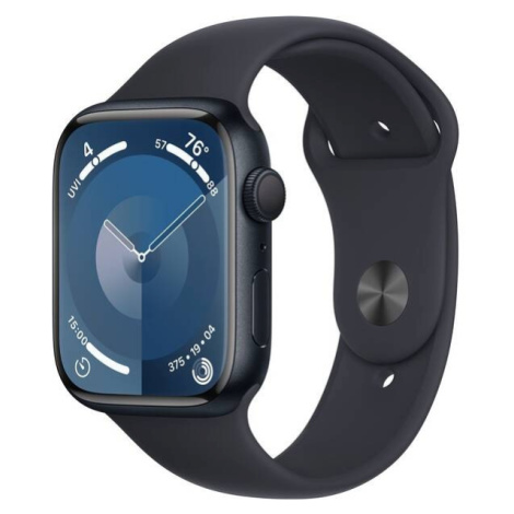 Apple Watch Series 9 45mm Celullar (Stav A-) Temně inkoustový hliník + vesmírně černý sportovní 