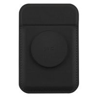 UNIQ Flixa magnetická peněženka a stojánek s úchytem, Jet black