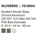NOVA LUCE závěsné svítidlo OLIVERIO kouřové sklo s přechodem chromovaný hliník E27 1x12W IP20 be