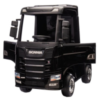 Elektrický kamión Scania 500R 4x45W 2x12V 7AH černá metalíza