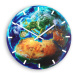 ModernClock Nástěnné hodiny Globe modré