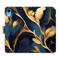 iSaprio flip pouzdro GoldBlue pro iPhone XR