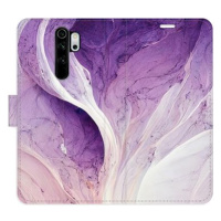 iSaprio flip pouzdro Purple Paint pro Xiaomi Redmi Note 8 Pro