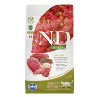N&D Quinoa CAT Urinary Duck & Cranberry 1,5kg sleva